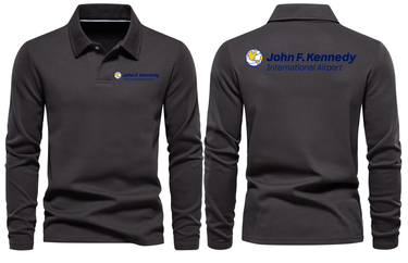 JOHAN F KENEDY AIRPORT LONG SLEEVE POLO